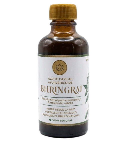 ACEITE CAPILAR AYURVÉDICO BHRINGRAJ - Fórmula Standard - Crecimiento y Brillo