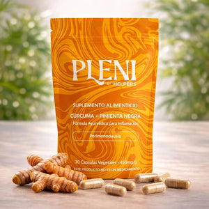 PLENI Kit 3 Especias - Cúrcuma + Brahmi + Ashwagandha - Ritual Completo Perimenopausia